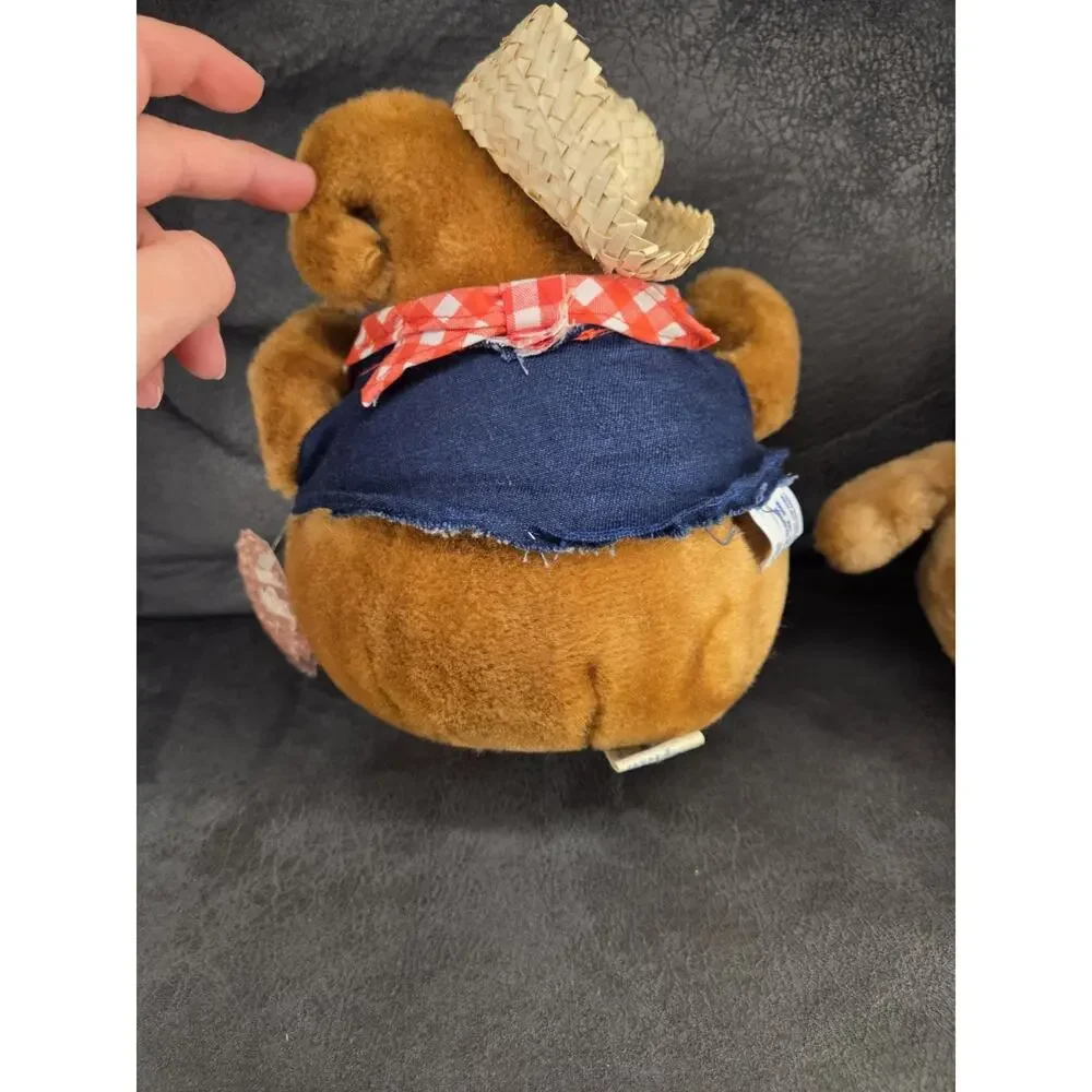 1984 Nestle Morsel Family Plush Set - Milky Country Cousin & Uncle Scotchy Tags